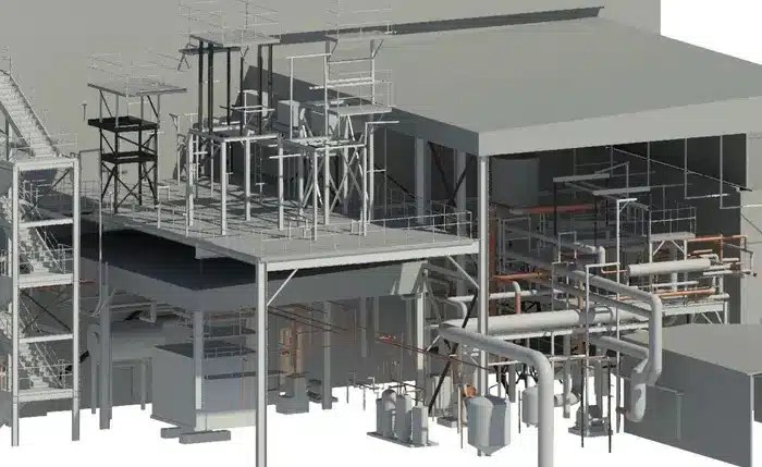 3D BIM model of facility 