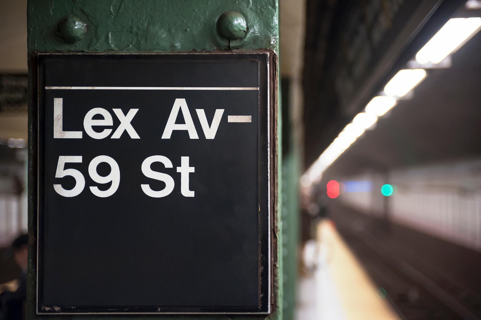 Lexington Avenue Line Sign