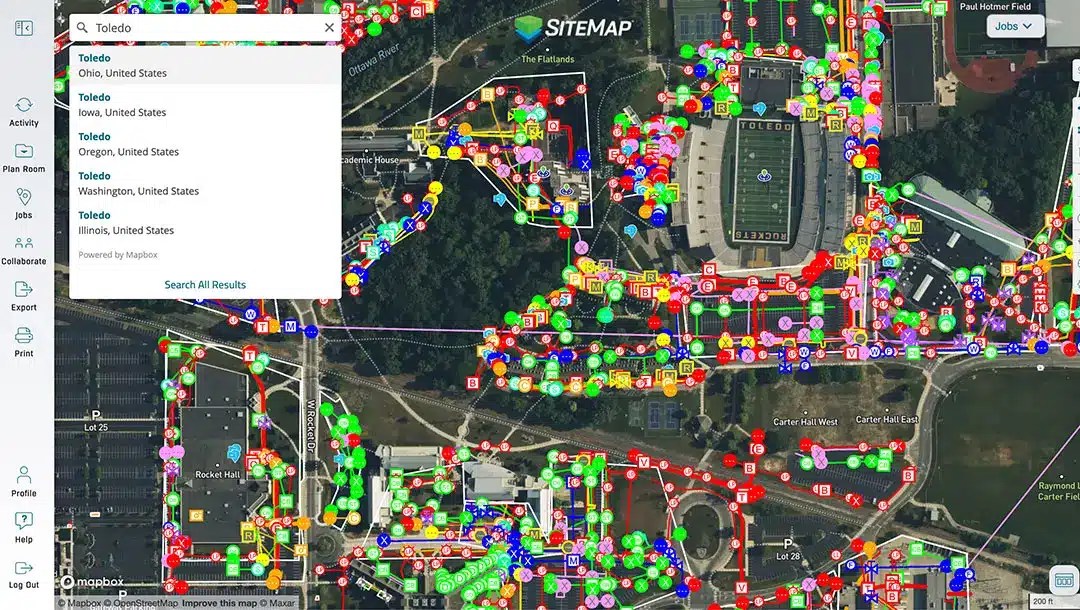 SiteMap 2.0 Screenshot of new UI design