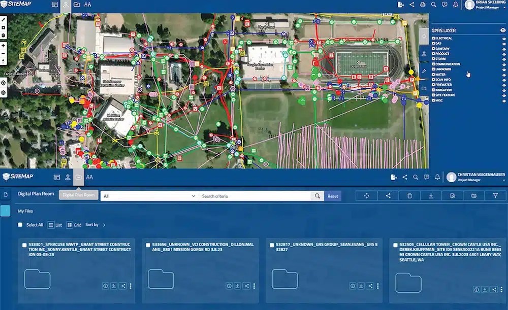 SiteMap is a cloud-based infrastructure mapping application