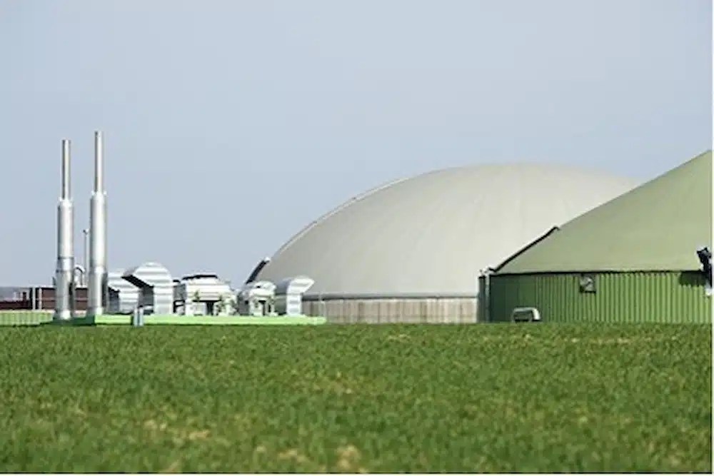 A biogas recovery facility.